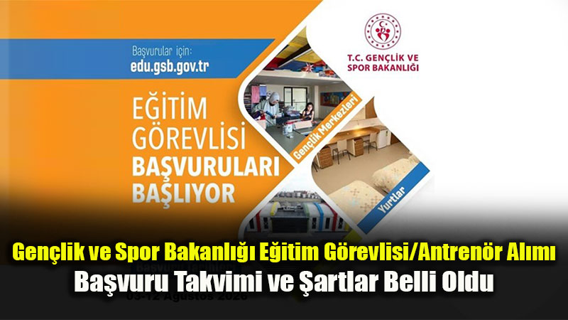 GSB Eğitim Yönetim Sistemi (EYS) Eğitim Görevlisi Başvuruları Başlıyor!