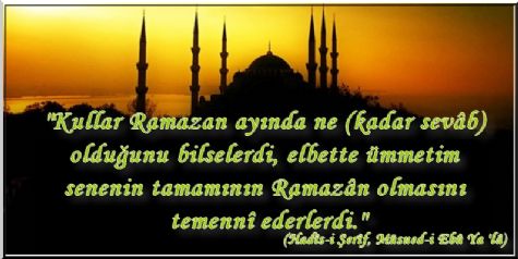 Aşkı Muhabbeti Bol Olan “Ramazan’ı Şerif”