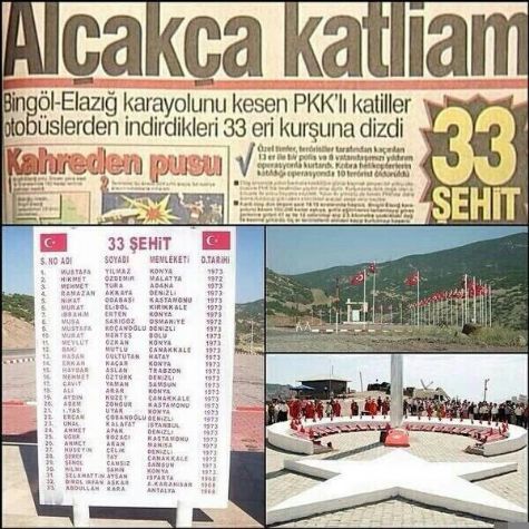 SİLAHSIZ 33 ŞEHİT…