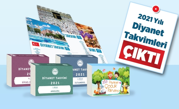 2021 Yılı Diyanet Takvimleri çıktı