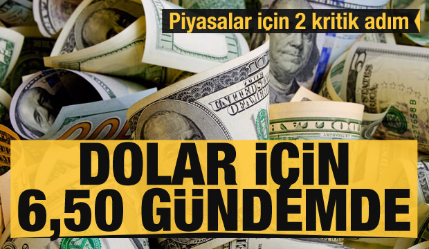 Piyasalar için kritik 2 adım! Dolar için 6,50 TL gündemde