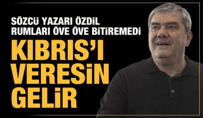 Y.Özdil’den skandal sözler: Rumlar öyle meze yapar ki, Kıbrıs’ı veresin gelir