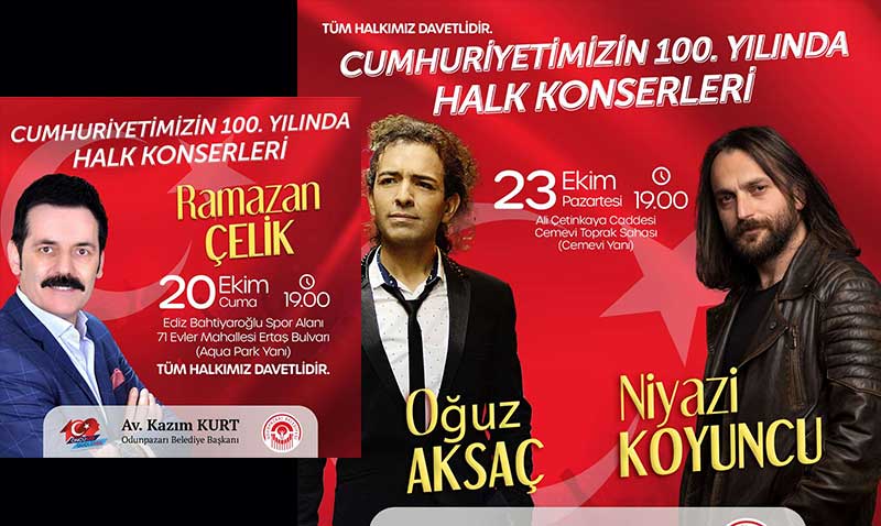 Odunpazarı Belediyesi Cumhuriyet’in 100. Yılını halk konserleri ile kutlayacak
