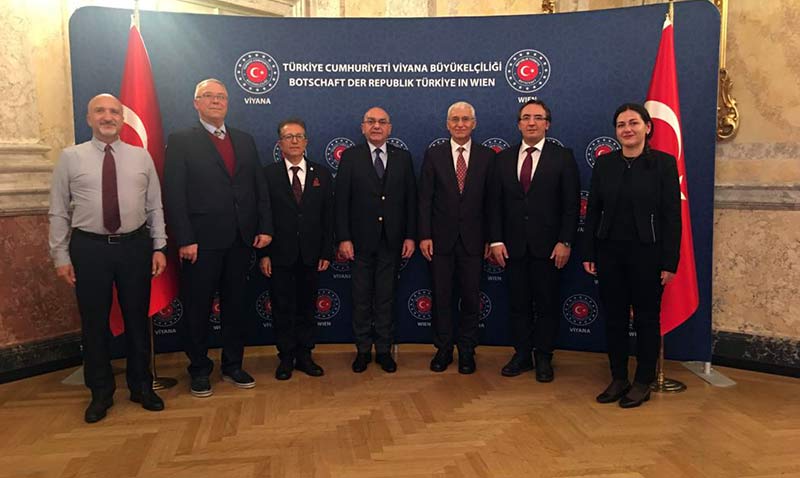 ESTÜ Heyeti, Viyana Büyükelçisi Ozan Ceyhun’u Ziyaret Etti
