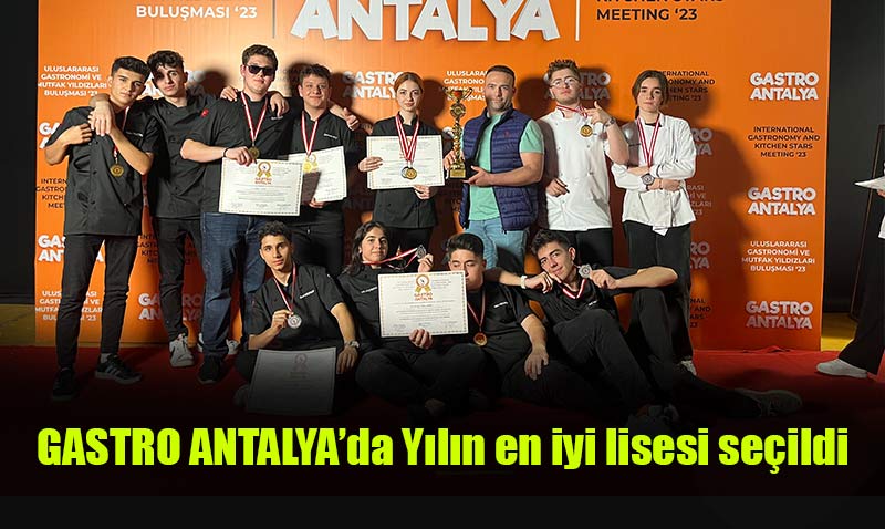 Ali Güven Otelcilik Lisesinden Türkiye Birinciliği