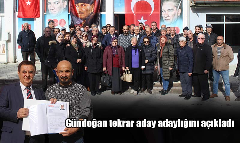İshak Gündoğan 2024 yerel seçimlerinde tekrar aday adaylığını açıkladı
