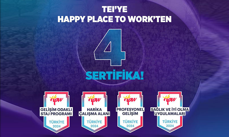 TEIye Happy Place to Workten 4 Sertifika Daha