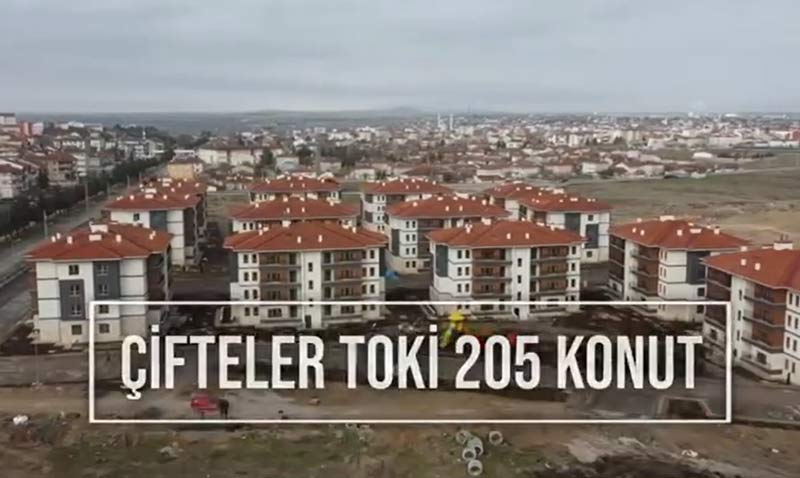 Çifteler’de Toki konut projesi bitmesine çok az kaldı