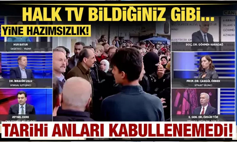 Halk Tv bildiiniz gibi...Emevi Camii’ndeki kr namaz hazmszl pes dedirtti