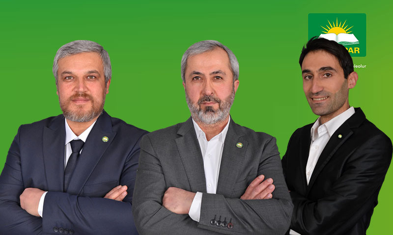 HÜDA PAR Eskişehir’de 3 Belediye Başkan Adayını açıkladı