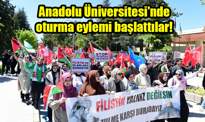 Anadolu niversitesinden dnyadaki Filistin eylemlerine destek