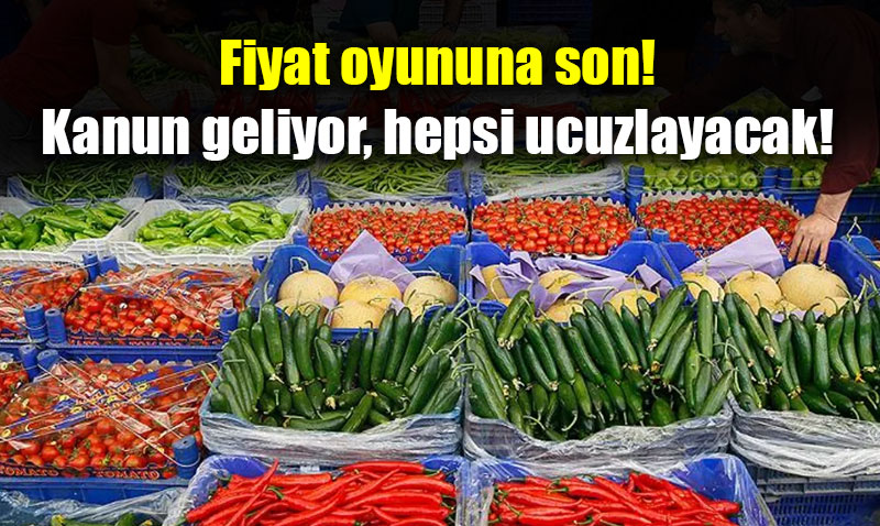 Yeni Hal Kanunu Taslağı ile Sebze ve Meyve Fiyatları Ucuzlayacak