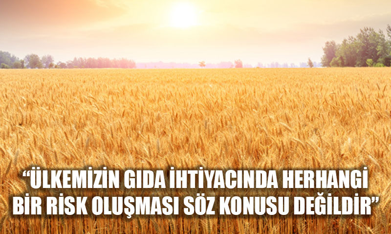 “Ülkemizin Gıda İhtiyacında Herhangi Bir Risk Oluşması Söz Konusu Değildir”