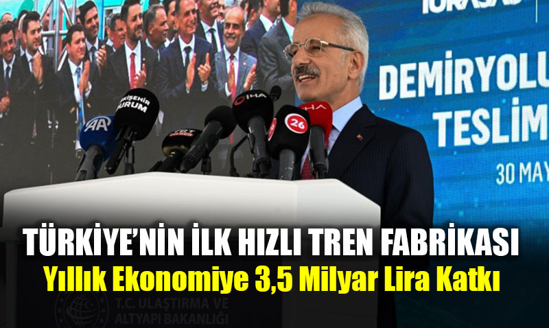 Türkiye’nin İlk Hızlı Tren Fabrikası Kuruluyor: