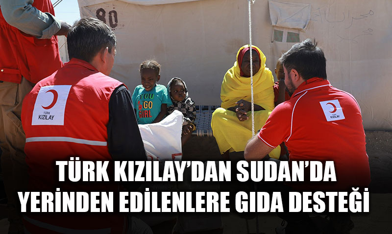 Trk Kzlaydan Sudanda Yerinden Edilenlere Gda Destei