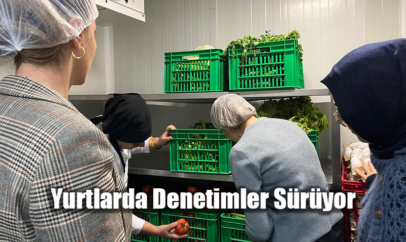 Yurtlarda Salkl ve Gvenli Hizmet in Kapsaml Denetimler Sryor