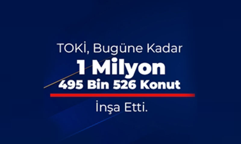 TOK, 1,5 milyon konuta ulat