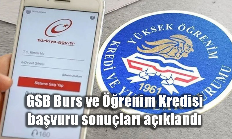 GSB Burs ve renim Kredisi Bavuru Sonular Akland