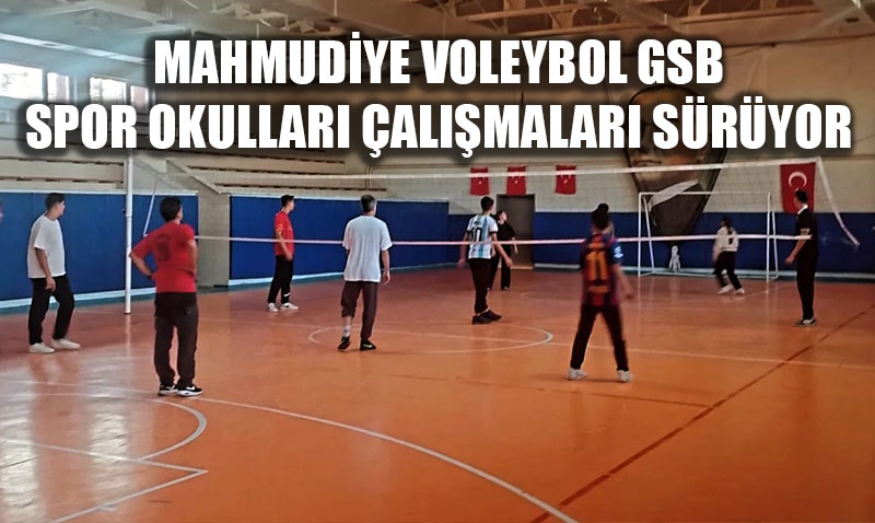 Mahmudiye Voleybol GSB Spor Okullar almalar Youn Katlmla Devam Ediyor