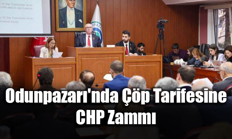 Odunpazar’nda p Tarifesine CHP Zamm: Evsel Atk creti Yllk 744 TL Oldu