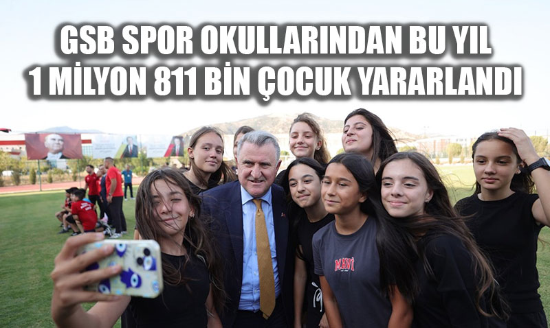 GSB Spor Okullarndan Bu Yl 1.8 Milyon ocuk ve Gen Yararland