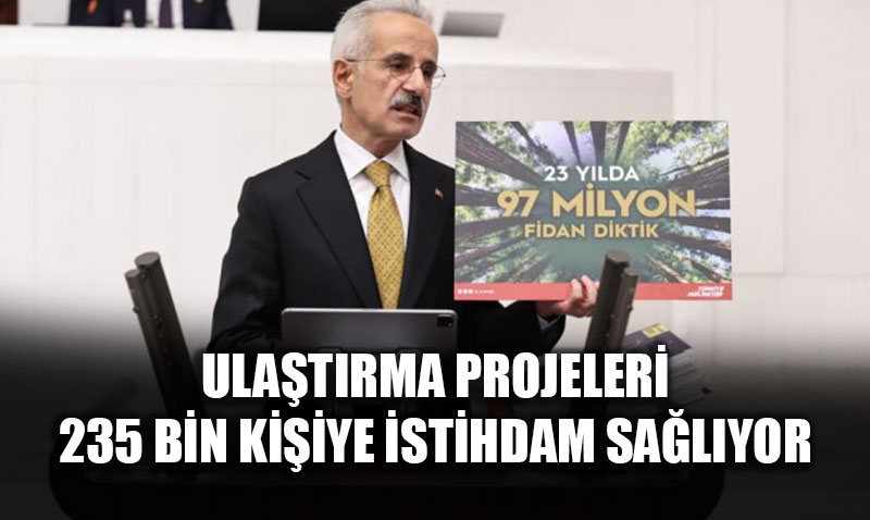 Ulatrma Projelerinde Rekor stihdam: 2 Bin 3 antiyede 235 Bin Kii alyor