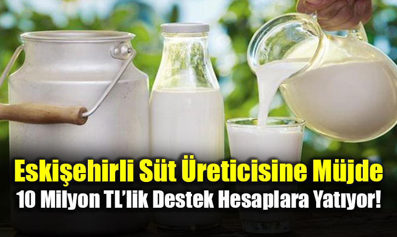 Eski�ehirli S�t �reticisine M�jde: 10 Milyon TL�lik Destek Hesaplara Yat�yor!