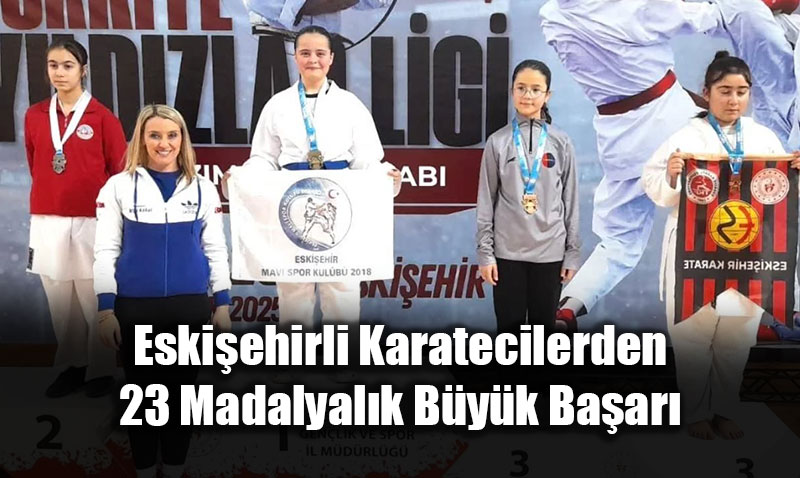 Eski�ehirli Karatecilerden 23 Madalyal�k B�y�k Ba�ar�