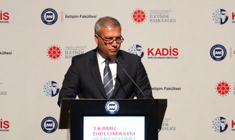 Rektör Adıgüzel, 1. Kamu Diplomasisi Sempozyumunda konuştu