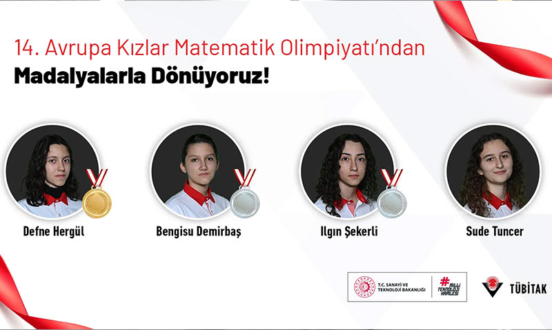 Türk Kız Öğrenciler Avrupa Matematik Olimpiyatı’ndan Madalyalarla Döndü