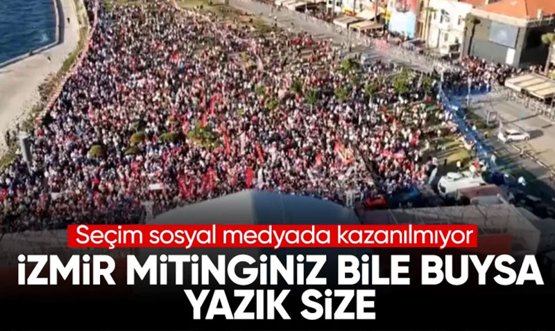 CHP’nin İzmir’de miting yaptığı Gündoğdu Meydanı boş kaldı