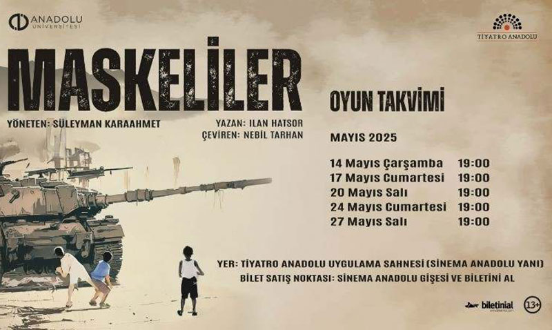 “Maskeliler” oyunu tiyatroseverlerden yoğun ilgi görüyor