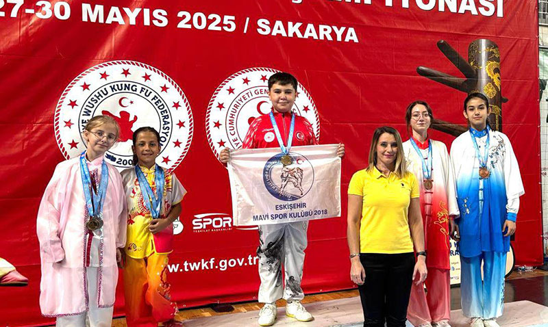 Eskişehirli Sporculardan Wushu Kung Fu Türkiye Şampiyonası’nda Büyük Başarı: 12 Madalya!