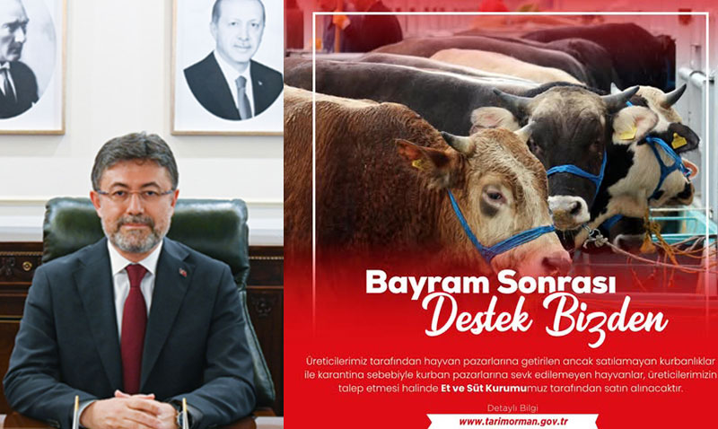 Bakan Yumaklı’dan Kurbanlık Açıklaması: Satılamayan Hayvanları ESK Alacak