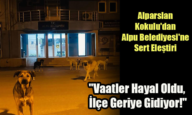Alparslan Kokulu’dan Alpu Belediyesi’ne Sert Eleştiri
