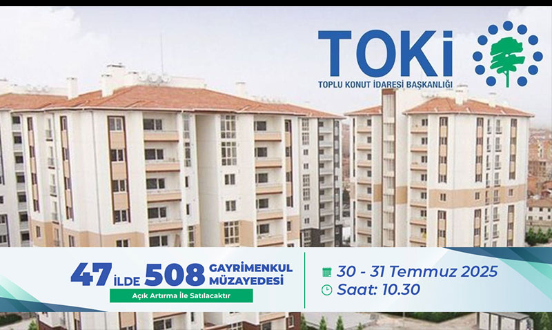 TOKİ’den Fırsat: 47 İlde Gayrimenkul Müzayedesi! Eskişehir’de de Konut Satışta!