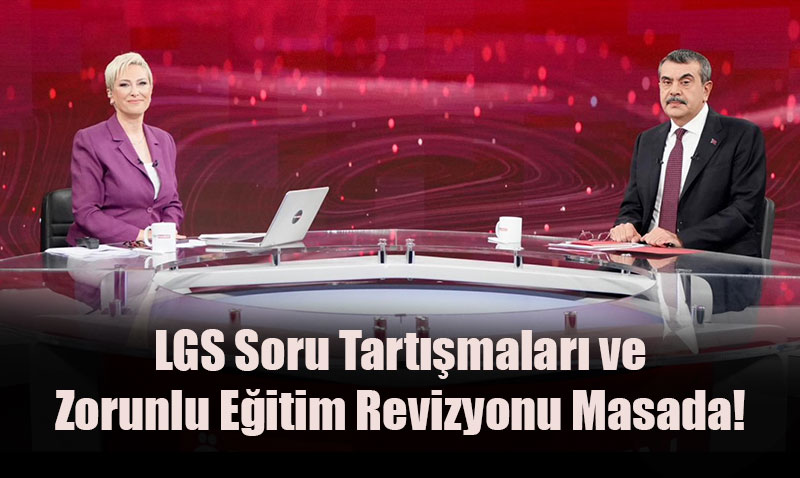 Bakan Tekin TRT Haber’de Eğitim Gündemini Değerlendirdi