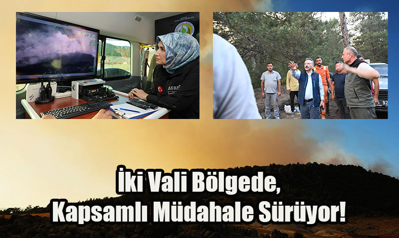 Seyitgazi Büyükyayla Mahallesi’ndeki Yangın Sınır Köylerini Tehdit Etti