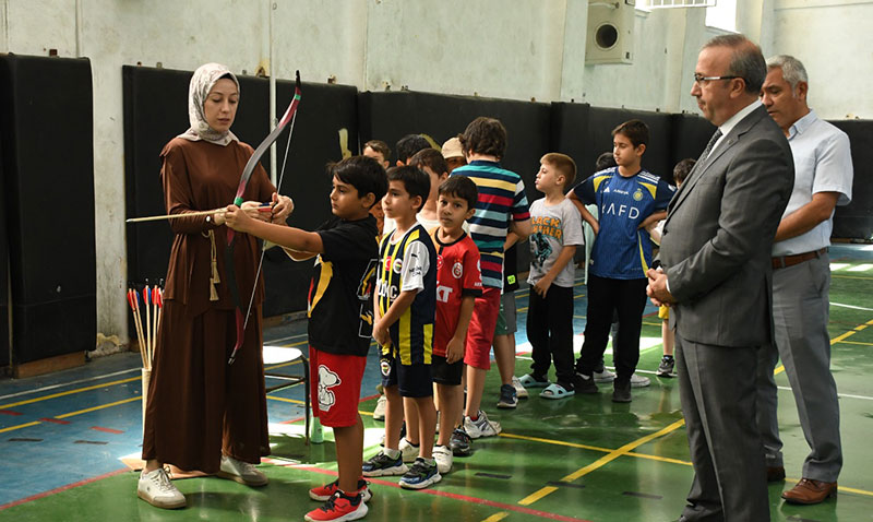 Milli Eğitim Müdürü Sinan Aydın’dan Ahi Evran Lisesi Yaz Okuluna Ziyaret