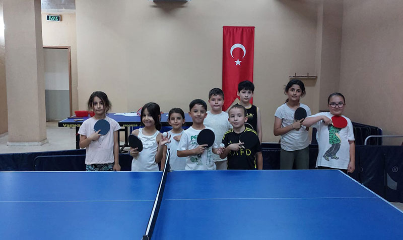 Eskişehir’de Yaz Spor Okulları Masa Tenisi Heyecanıyla Dolu