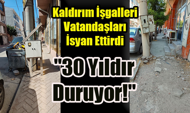 Eskişehir Şirintepe Mahallesi’nde Kaldırım İşgalleri Tehlike Oluşturuyor