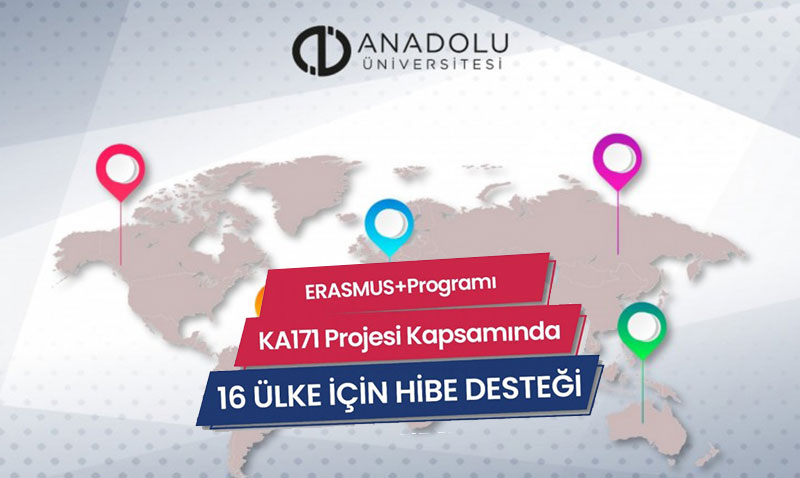 Anadolu Üniversitesi’ne Erasmus+ KA171 Projesi Kapsamında Hibe Desteği