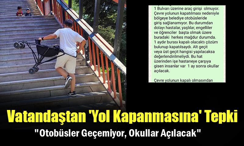 Eskişehir’de Vatandaştan ’Yol Kapanmasına’ Tepki