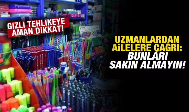 Kırtasiye Ürünlerinde Sağlık Uyarısı: Veliler Dikkatli Olmalı