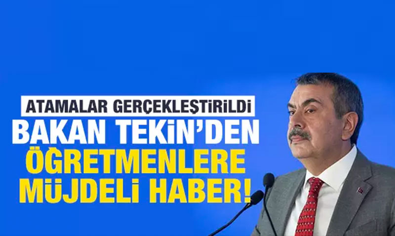 Bakan Tekin’den Öğretmenlere Müjde