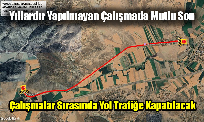 Mihalıççık-Beylikova Yolu Asfaltlama Çalışması Nedeniyle Trafiğe Kapatılıyor