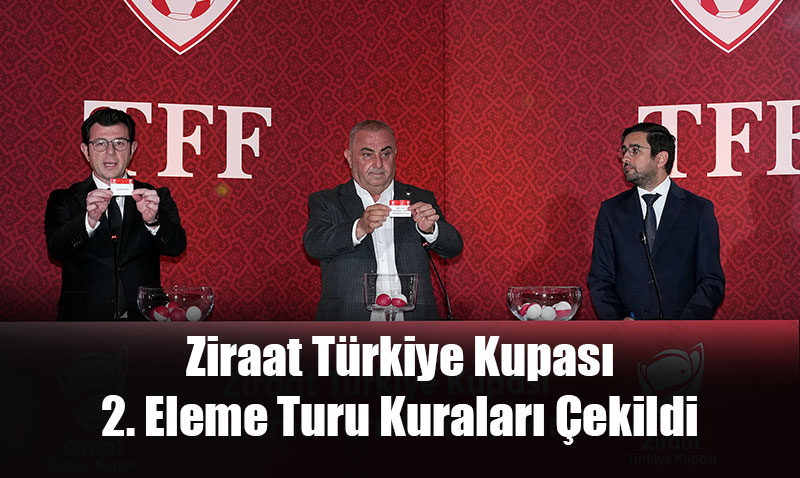 Ziraat Türkiye Kupası 2. Eleme Turu Kuraları Çekildi