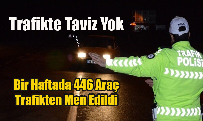 Eskiehir’de Bir Haftada 446 Ara Trafikten Men Edildi