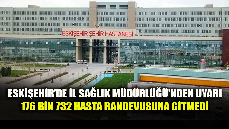 Eski�ehir�de 176 Bin 732 Ki�i Randevu Al�p Muayene Olmaya Gitmedi