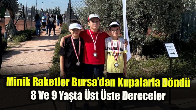 Eskişehirli Minik Tenisçiler Turnuvaya Damga Vurdu